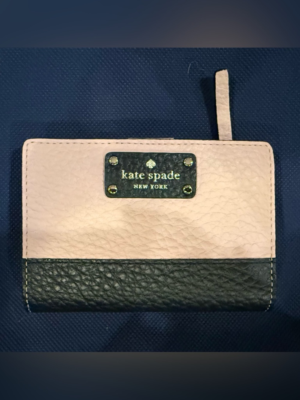 kate spade Bay Street Tellie Leather Wallet - Vellum Pink & Black